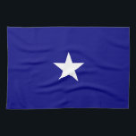 Bonnie Blue Flagga White Star Kökshandduk<br><div class="desc">Bonnie Blue-Flagga med sin enda vita stjärna på blå bakgrund var den inofficiella flagga i det amerikanska federatet Stater i början av det amerikanska civila Krig.</div>