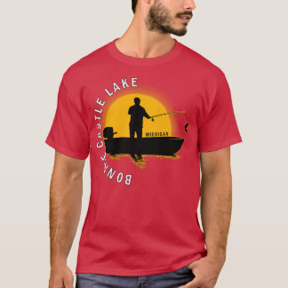 Bonnie Castle Sjö Fiing Michigan Sunrise T Shirt