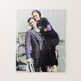 Bonnie & Clyde Barrow Gang Färg Redux Pussel