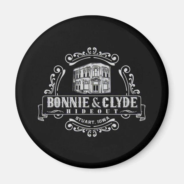 Bonnie & Clyde Hideout: Circle Magnet (Framsidan)
