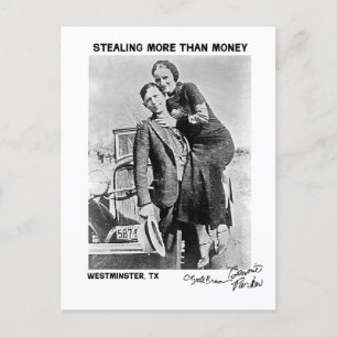 Bonnie & Clyde i Westminster (Texas) Vykort