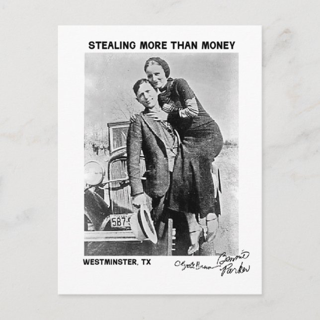 Bonnie & Clyde i Westminster (Texas) Vykort (Framsida)