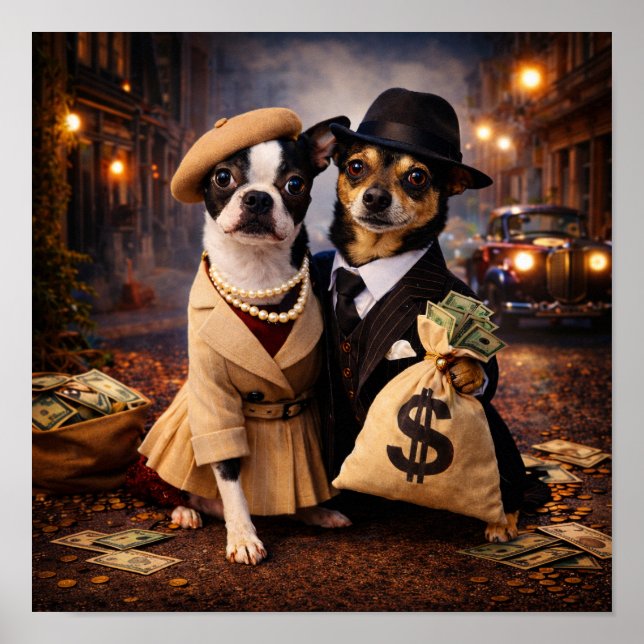 "Bonnie & Clyde" Poster (Framsidan)