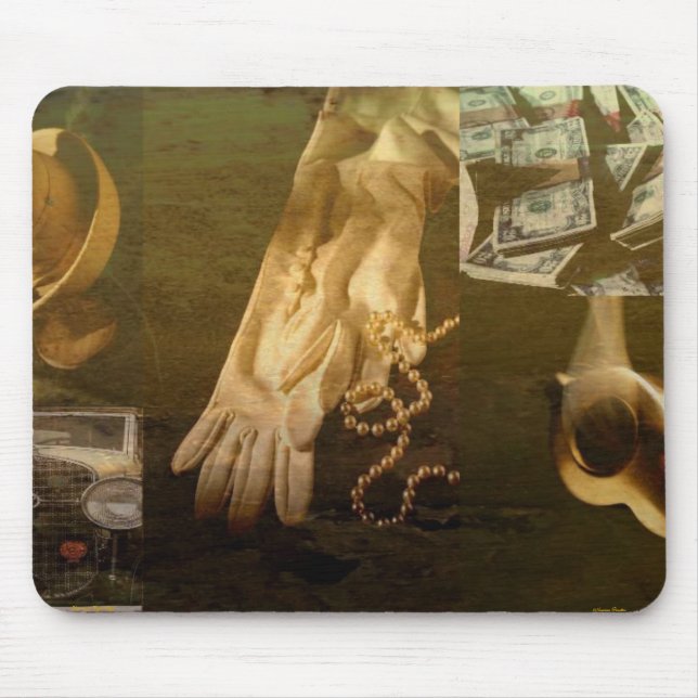 Bonnie & Clyde Stil Mousepad Musmatta (Framsidan)