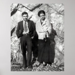 BONNIE & CLYDE - TEXAS KRIMINALISERAR C. 1933 POSTER