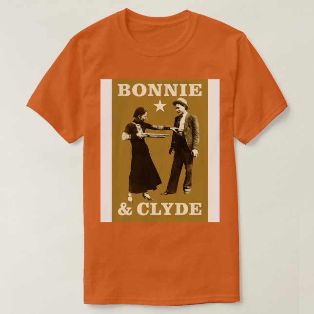 Bonnie Clyde TShirt T Shirt (Design framsida)
