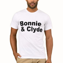 Bonnie Iconic namn - och Clyde T-tröja