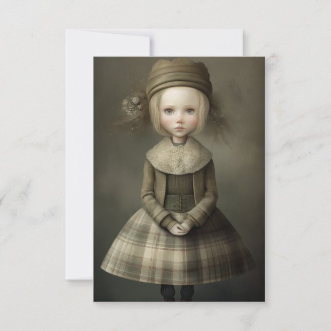 Bonnie Lass: Scottish Highland Anteckningskort (Framsida)