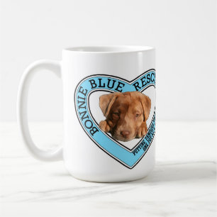 Bonnie mugg för blåtträddingkaffe
