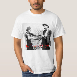 Bonnie och Clyde stjärna korsade älskare eller vad Tee Shirt