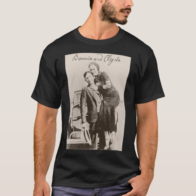 Bonnie och Clyde T Shirt (Framsida)