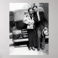 Bonnie Parker och Clyde Barrow 1933
