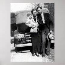 Bonnie Parker och Clyde Barrow 1933