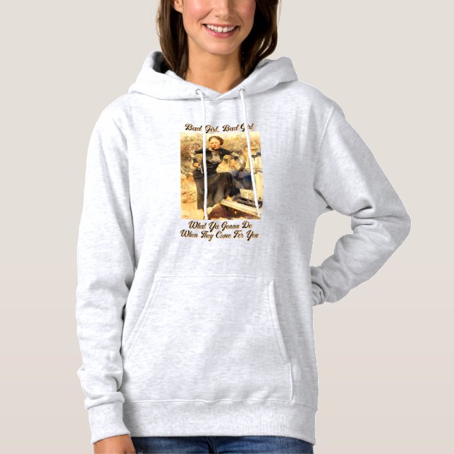 Bonnie Parker Smoking A Cigar 1933 Bad Girl T Shirt (Framsida)