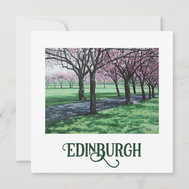 Bonnie Scotland Edinburgh Meadows bra art Julkort (Framsida)