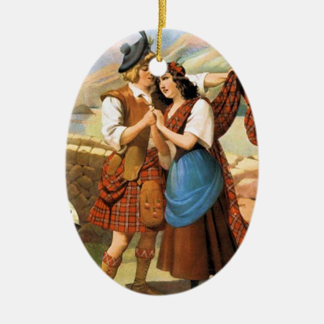 Bonnie Scotland Julgransprydnad Keramik (Framsidan)