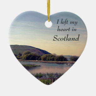 Bonnie Scotland - Scottish Loch View Julgransprydnad Keramik