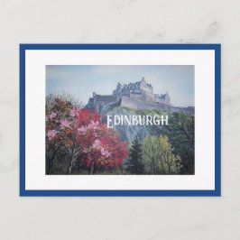 Bonnie Scotland vackra Edinburgh Castle art Vykort