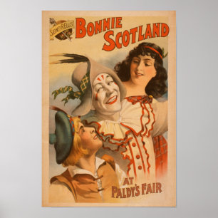 Bonnie Skottland på mässaclowntheatren Poster
