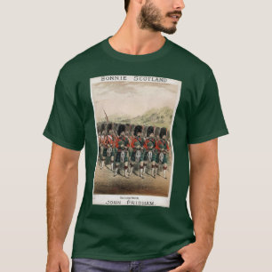 Bonnie Skottland - säckpipeblåsare på parad T Shirt