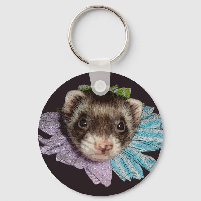 Bonnie The Ferret Flower Nyckelring (Framsida)