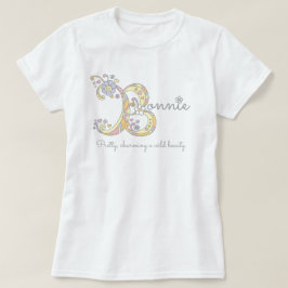 Bonnie tjejer B namn: monogram Tee
