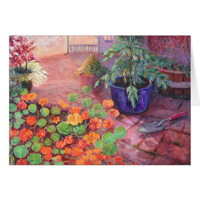 Bonnies trädgård hälsningskort (Framsidan Horizontal)