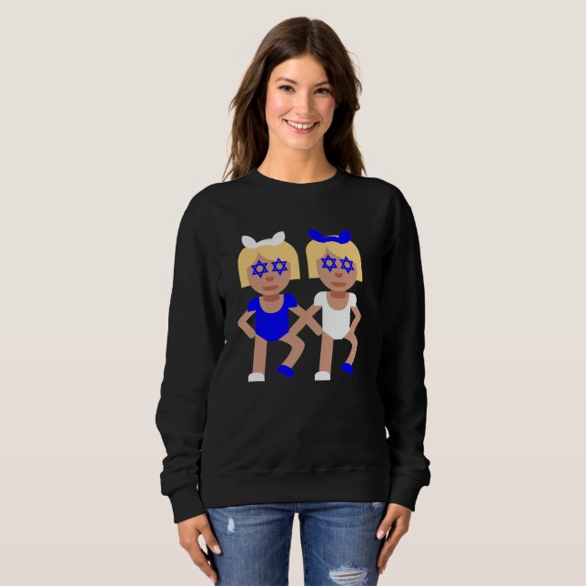 bonny öron hanukkah Women's sweatshirt T-shirt (Hel framsida)