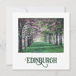 Bonny Scotland vacker Edinburgh Park bra art Julkort