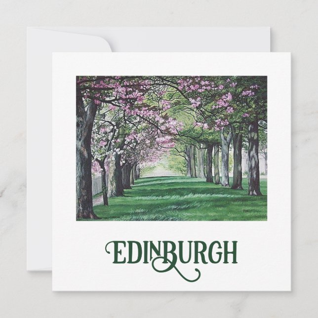 Bonny Scotland vacker Edinburgh Park bra art Julkort (Framsida)