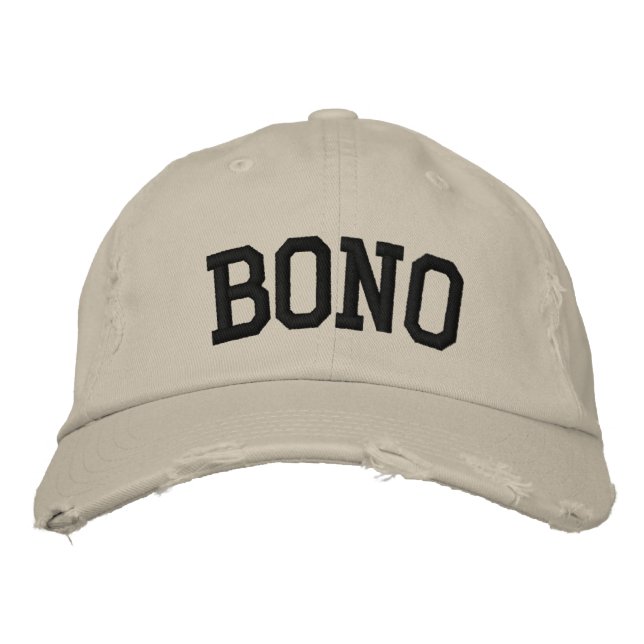 Bono Embroized Hat Broderad Keps (Framsida)