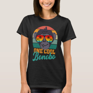 Bonobo chimpans tropiska solglasögon manar kvinnor t shirt