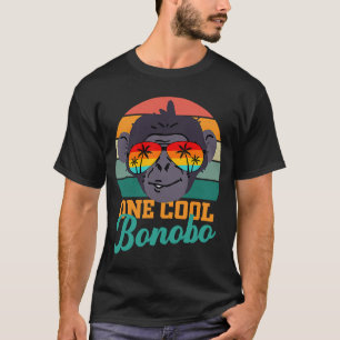 Bonobo chimpans tropiska solglasögon manar kvinnor t shirt