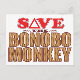 Bonobo Monkey Spara Vykort
