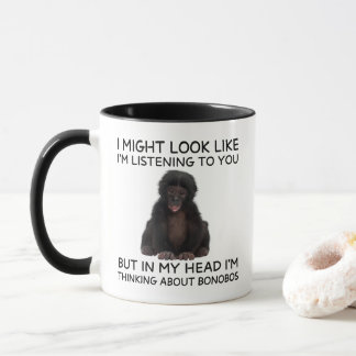 Bonobo Mug Funny Thinking Ape Mugg