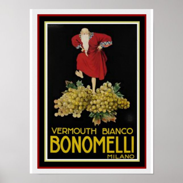 Bonomelli 12 x 16 Poster av Leonetto Cappiello (Framsidan)