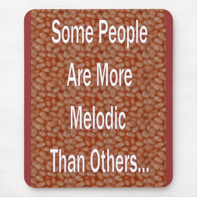 Bönor är musikaliska frukter musmatta (Framsidan)