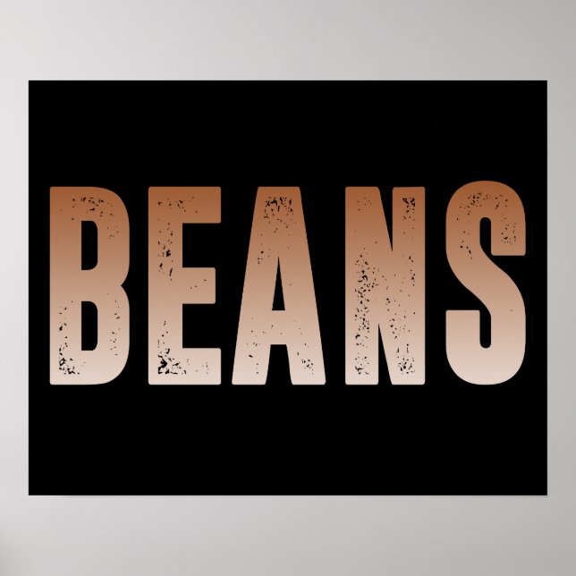 Bönor, bönor älskare poster (Framsidan)