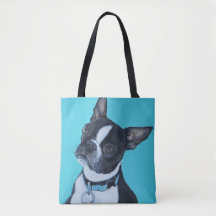 Bönor Boston Terrier-målning