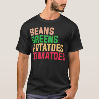 Bönor Grönt Potatis Tomater Thanksgiving Appare T Shirt