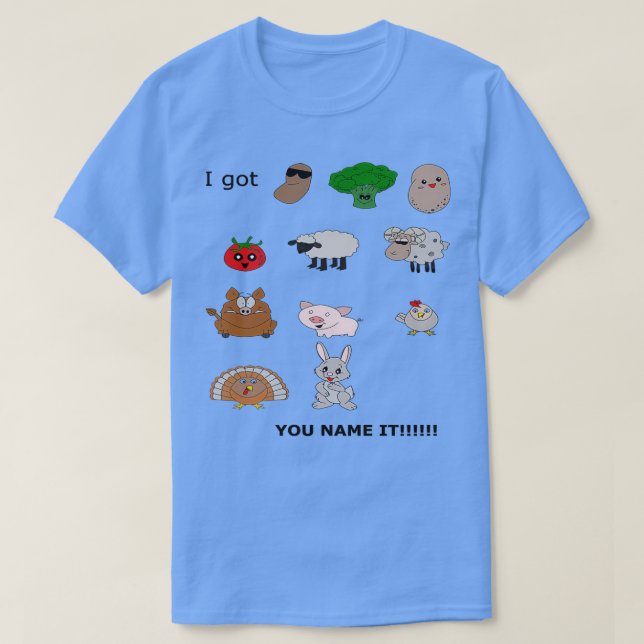 Bönor Grönt Potatis Tomates Rap T Shirt (Design framsida)