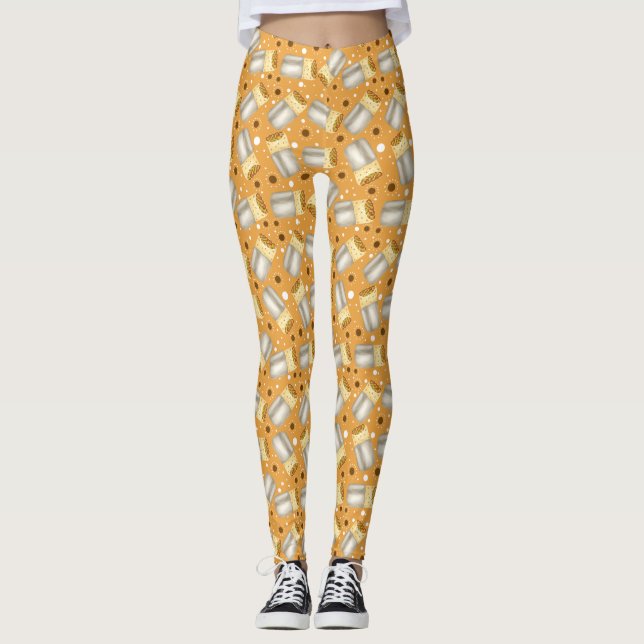 Bönor,Kött,Grönsaker Och Ost Burrito Leggings (Framsida)