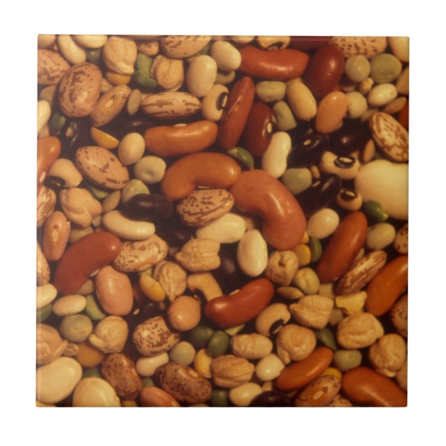 Bönor och ärter kakelplatta (Framsidan)