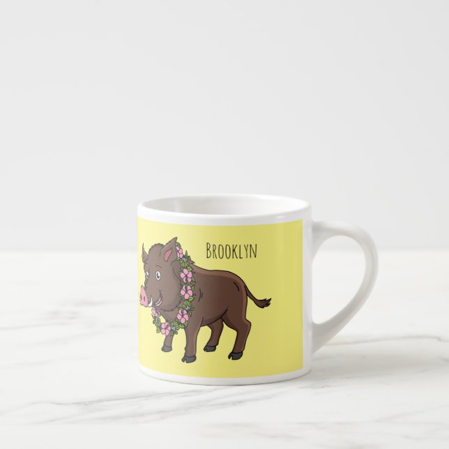 Bönor och blommor för vild av tecknad espressomugg (Höger)