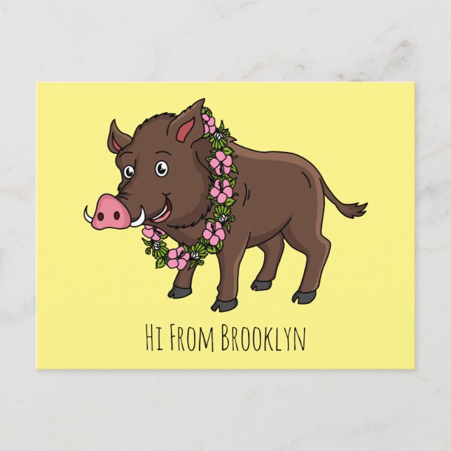Bönor och blommor för vild av tecknad vykort (Framsida)
