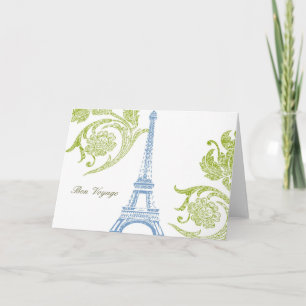 Bonresa, Eiffel hälsningkort Kort