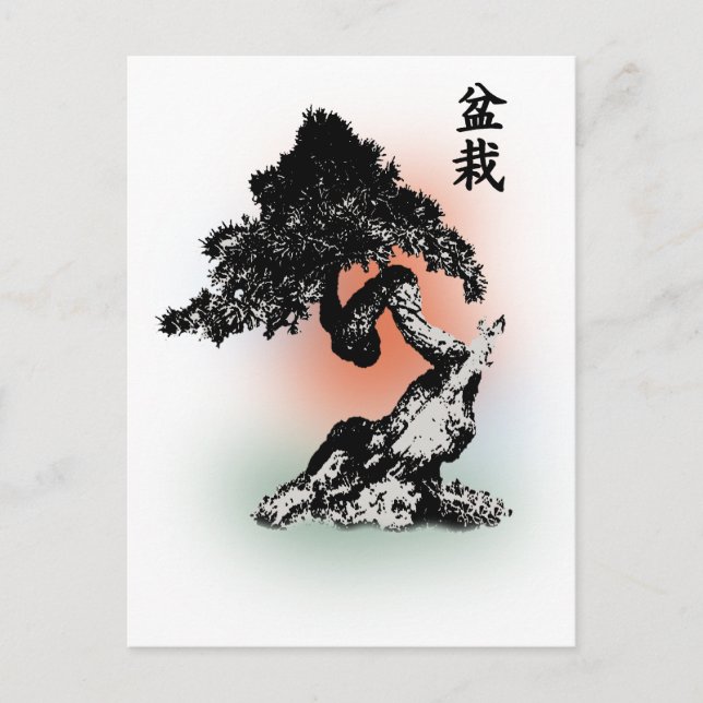 Bonsai 01 vykort (Framsida)