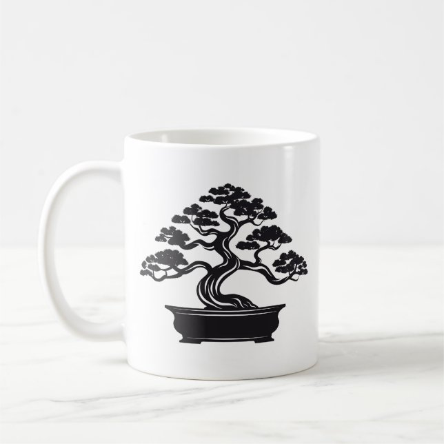 Bonsai A Small Träd, en stor resa Kaffemugg (Vänster)