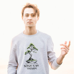 Bonsai är min terapi roligt citat för bonsai-älska t shirt