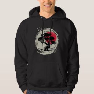 Bonsai Art Japansk solnedgång Hoodie